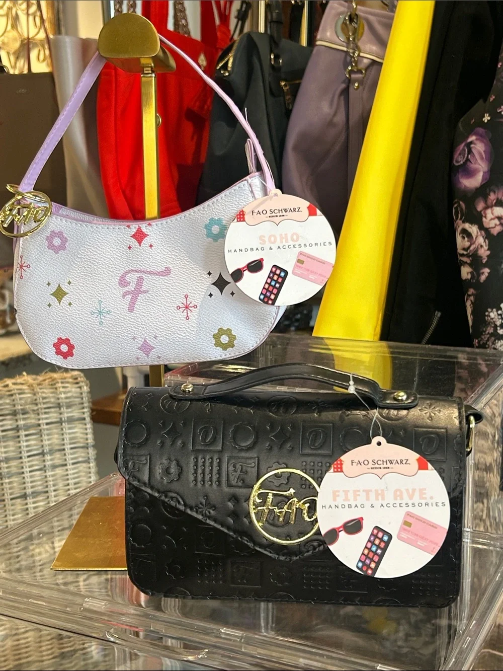 FAO Schwarz SoHo Girls Handbag & Accessories 8”x 5” Set of 2 NWT